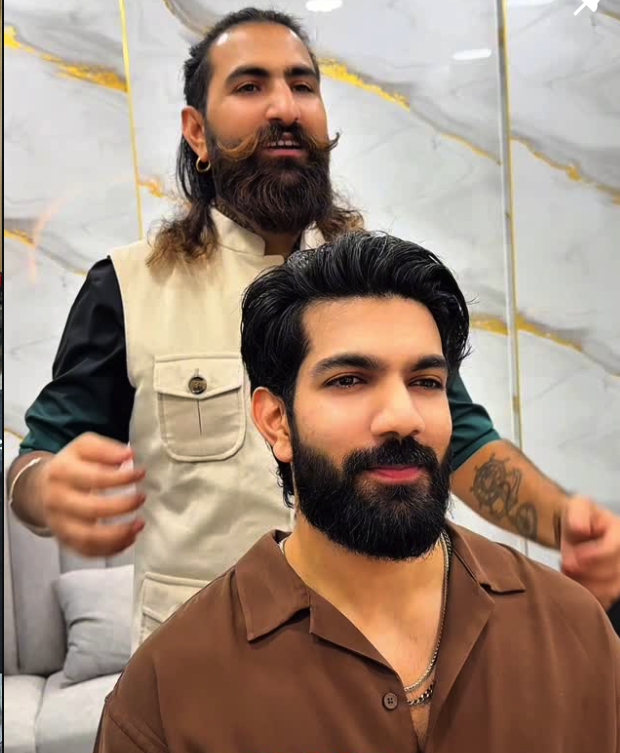 Gentleman's cut and beard trim result