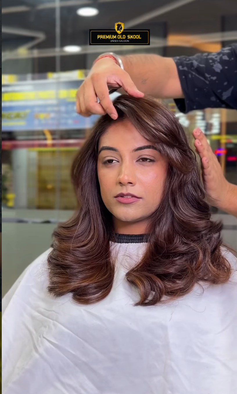 Client with a fresh blow-dry